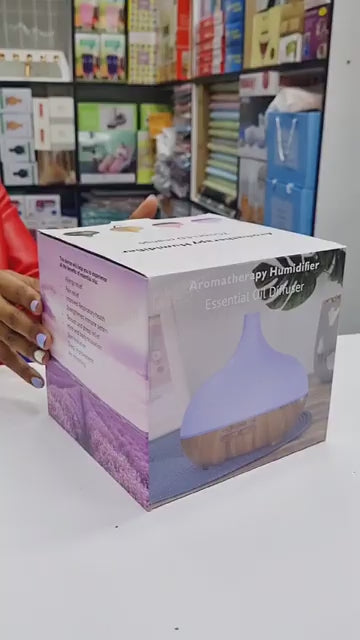 Devanti Aroma Diffuser Aromatherapy 3D Glass 400ml